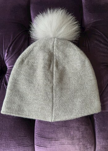 Network Tüylü Ponponlu Gri Kadın Bere - Görsel 3