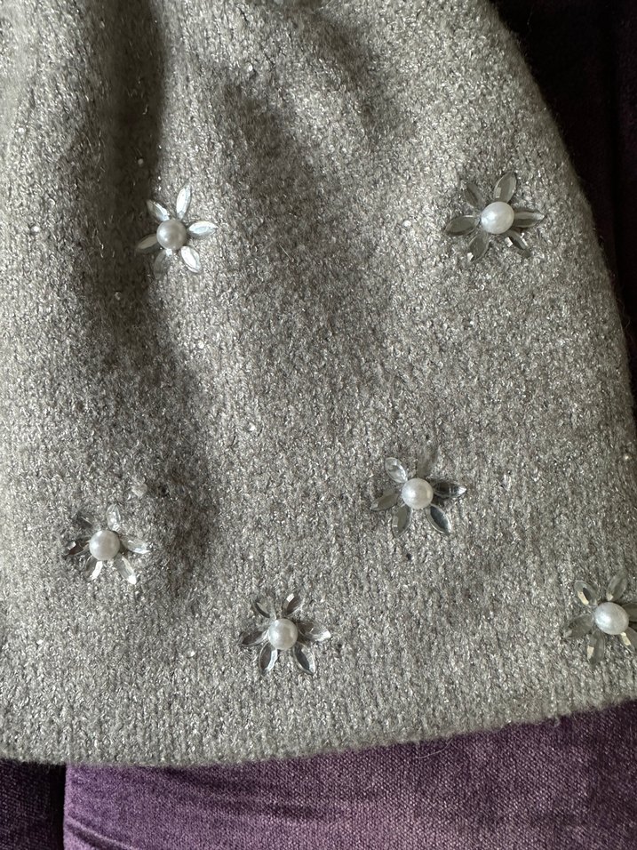 Network Tüylü Ponponlu Gri Kadın Bere - Görsel 2