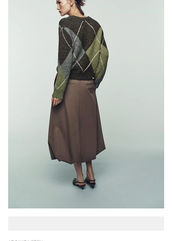 Zara V Yaka Örgü Kadın Kazak - Görsel 3