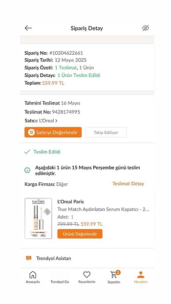 Beden Renk L'Oreal Paris True Match Serum Kapatıcı - 2R