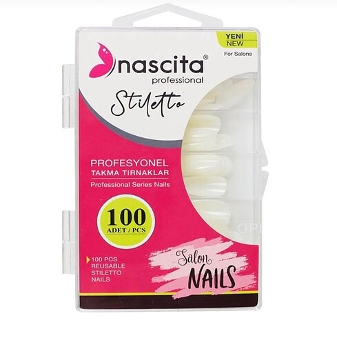 Beden Nascita 100lü Kutu Stiletto Takma Tırnak