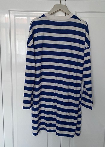 Mavi Çizgili  Tişörtü, Uzun Kollu - Görsel 4