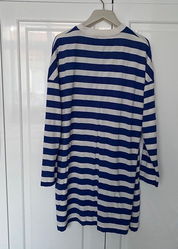 Mavi Çizgili  Tişörtü, Uzun Kollu - Görsel 3
