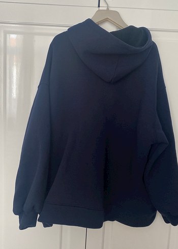 Kadın Lacivert Kapüşonlu Sweatshirt - Görsel 2