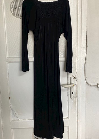 Siyah Uzun Kollu Salaş Kadın Elbise - Görsel 4