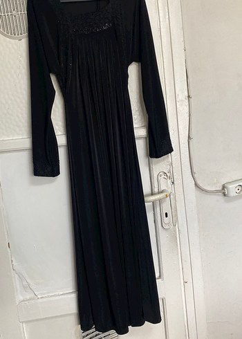 Siyah Uzun Kollu Salaş Kadın Elbise - Görsel 2