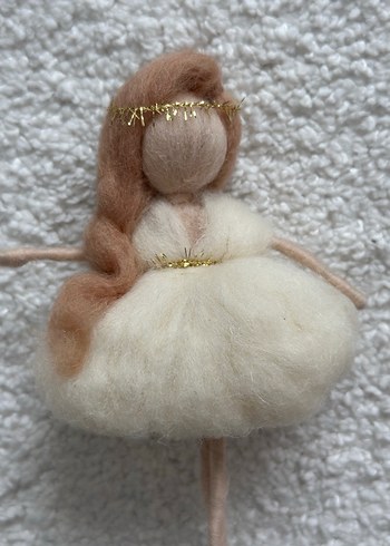 Bej Yün Bebek Figürü Büyük Boy - Görsel 3