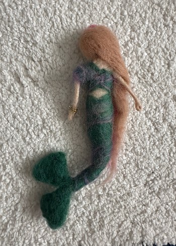 Renkli Yün Deniz Kızı Bebek - Görsel 3