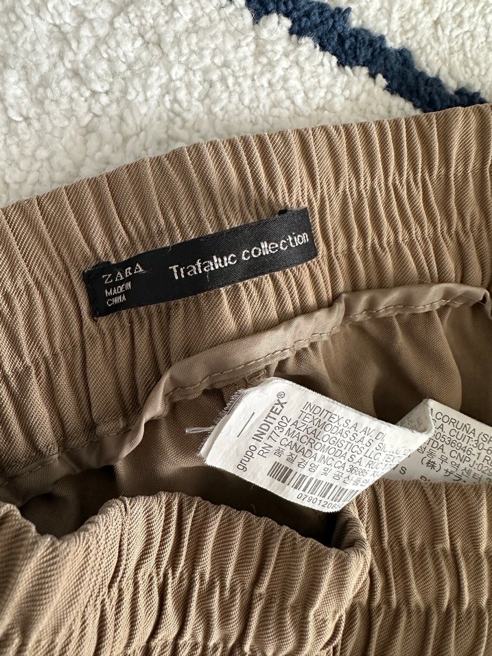 Zara Bej Kadın Bol Kesim Pantolon - Görsel 3