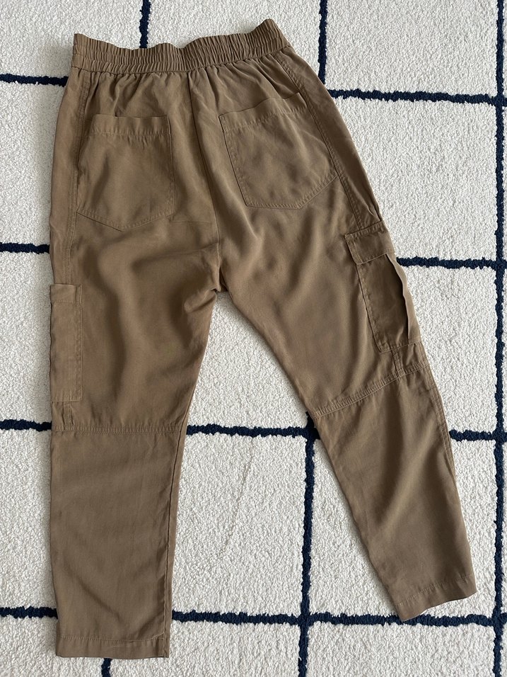 Zara Bej Kadın Bol Kesim Pantolon - Görsel 2