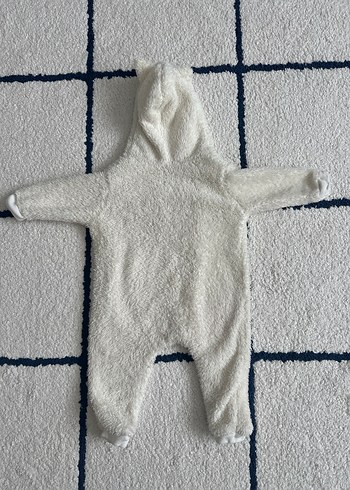 Beyaz Kürklü Bebek Tulumu - Görsel 2