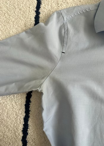 Mavi Kadın Pamuklu Uzun Kollu Gömlek - Görsel 3