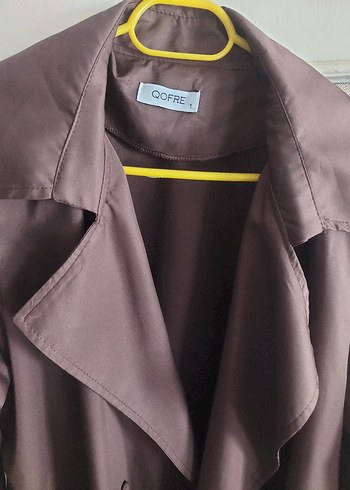 Kadın Kahverengi  Uzun Trençkot - Görsel 2