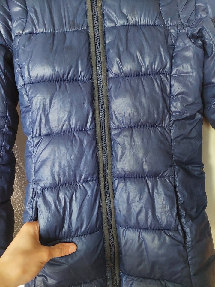 Fermuarlı Lacivert Kız çocuk Kışlık Mont xs - Görsel 2