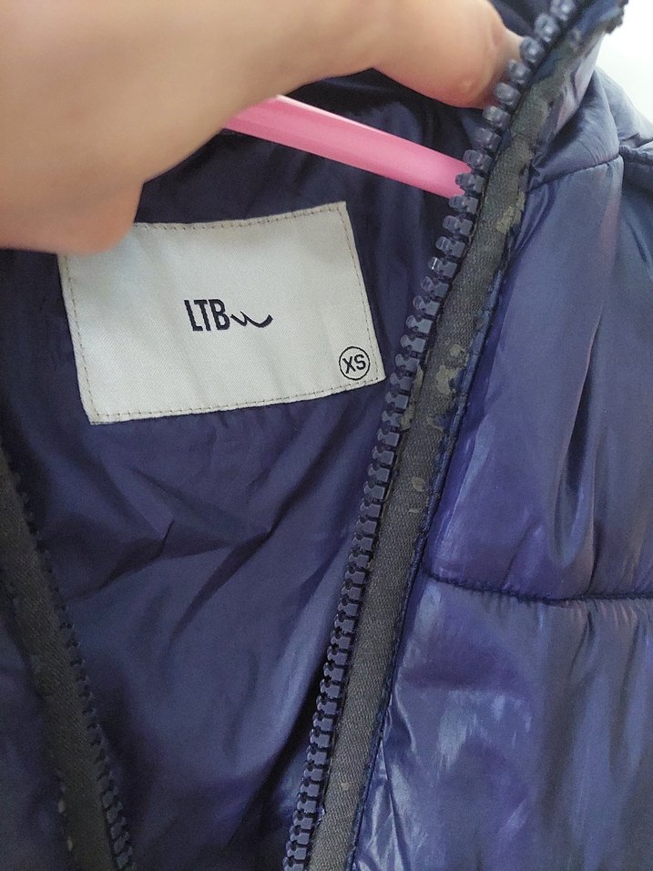 Fermuarlı Lacivert Kız çocuk Kışlık Mont xs - Görsel 3