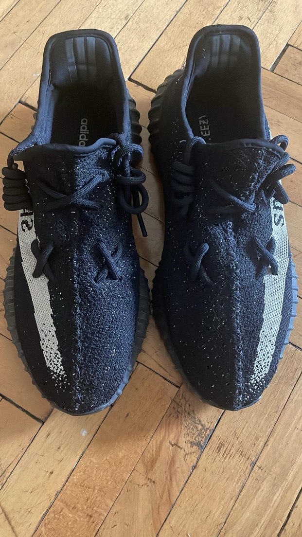 Adidas Orijinal Yeezy Siyah Erkek Spor Ayakkabısı Velcro Detaylı - Görsel 2