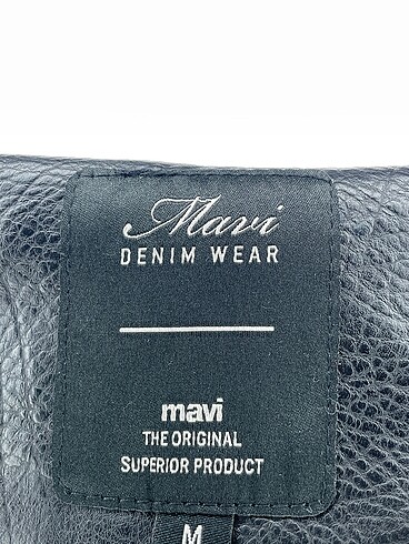 m Beden siyah Renk Mavi Jeans Deri Ceket %70 İndirimli.