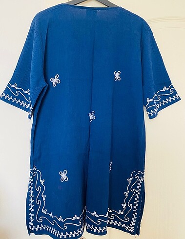 Diğer 0 COTTON Şık İşlemeli Tunik Elbise