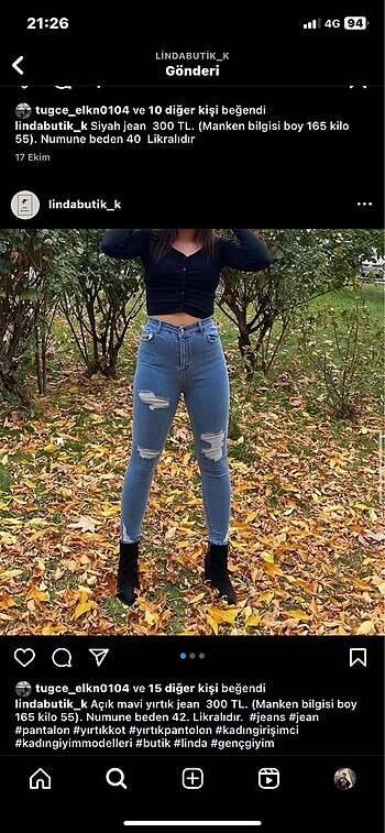 Kadın jeans