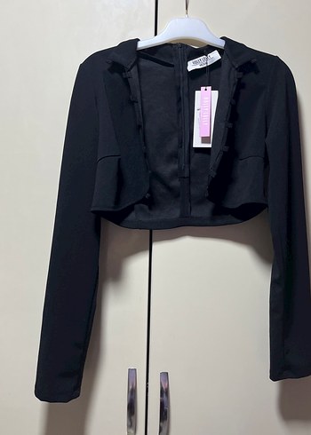 Siyah Düğmeli Kadın Blazer Ceket hic kullanilmamistir - Görsel 2