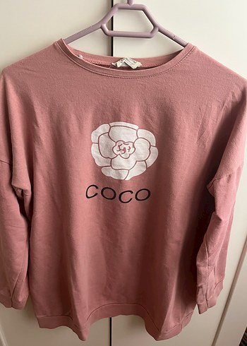 Diğer Pembe Uzun Kollu Sweatshirt