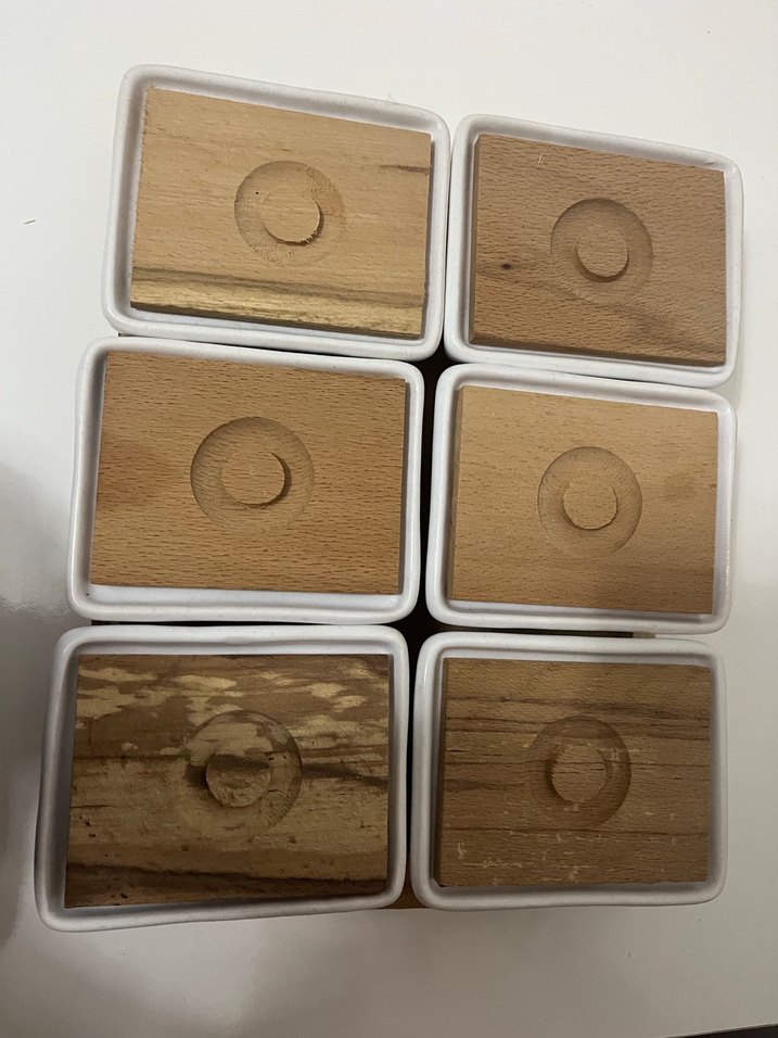 Beyaz Seramik ve Ahşap Kapaklı Kahvaltı Seti - Görsel 2