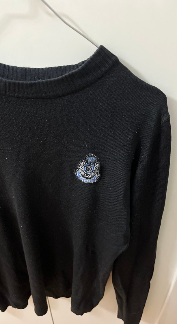 Siyah Örgü Kazak - Görsel 2