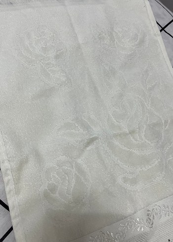 Nakışlı Beyaz Mutfak Havlusu - Görsel 2