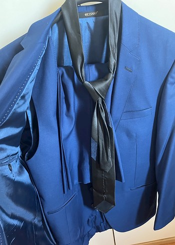 Saks Mavisi Erkek Takım Elbise - Görsel 2