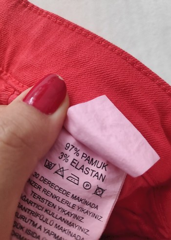 s Beden kırmızı Renk Beymen kot pantolon