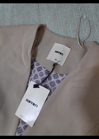 Zara Koton Bej Kadın Blazer