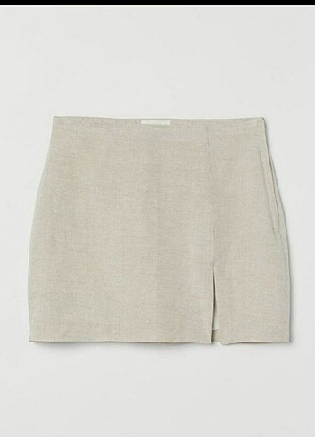 H&M H&M keten mini etek