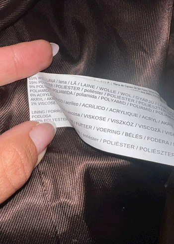 Mango dik yaka bej kaban - Görsel 2