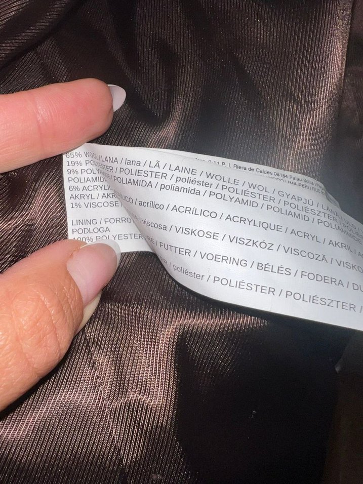 Mango dik yaka bej kaban - Görsel 2