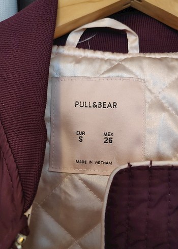s Beden Pull&Bear Bordo bomber ceket