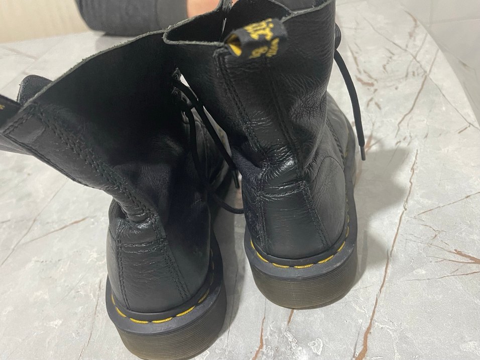 Siyah Deri Punk Stil Stiletto Topuklu Bot - Görsel 2