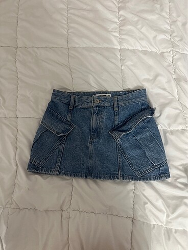 pull&bear mini kot etek 32 beden