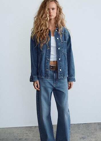 Zara Zara Kot Baggy Jean