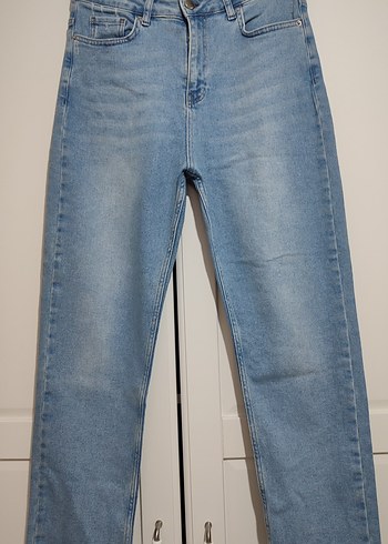 46 Beden mavi Renk XLove Jeans Dikişsiz Paça Mom Fit Jeans