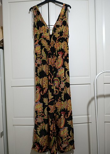 Mango Çiçek Desenli Uzun Tulum - Görsel 6