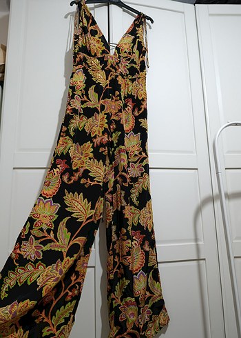 Mango Çiçek Desenli Uzun Tulum - Görsel 5