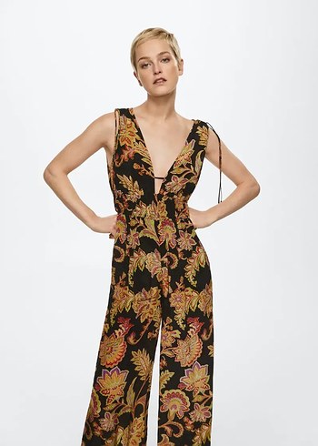 Mango Çiçek Desenli Uzun Tulum - Görsel 2