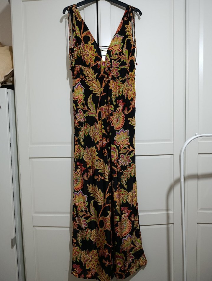 Mango Çiçek Desenli Uzun Tulum - Görsel 4