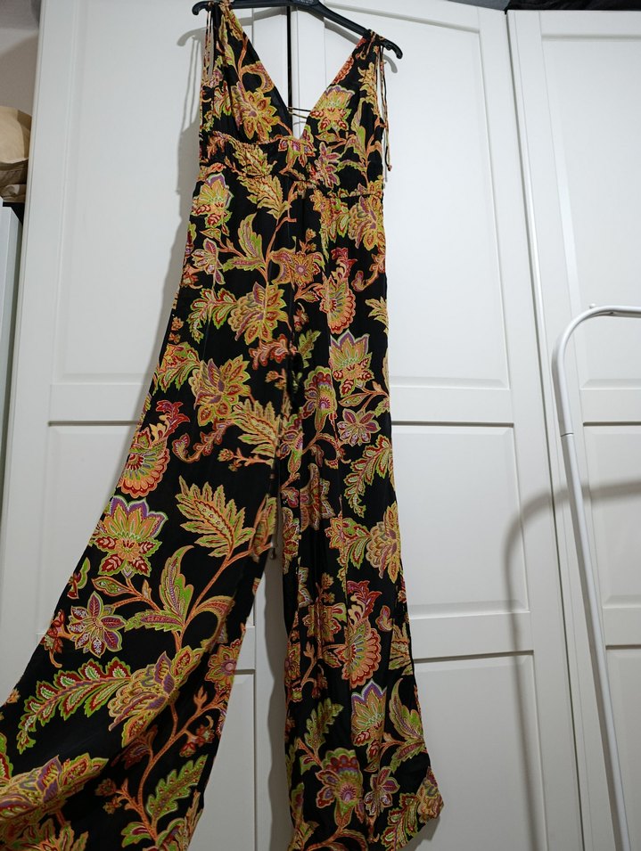 Mango Çiçek Desenli Uzun Tulum - Görsel 5