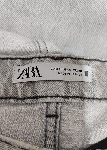 Zara Baggy Gri Denim Pantolon - Görsel 6