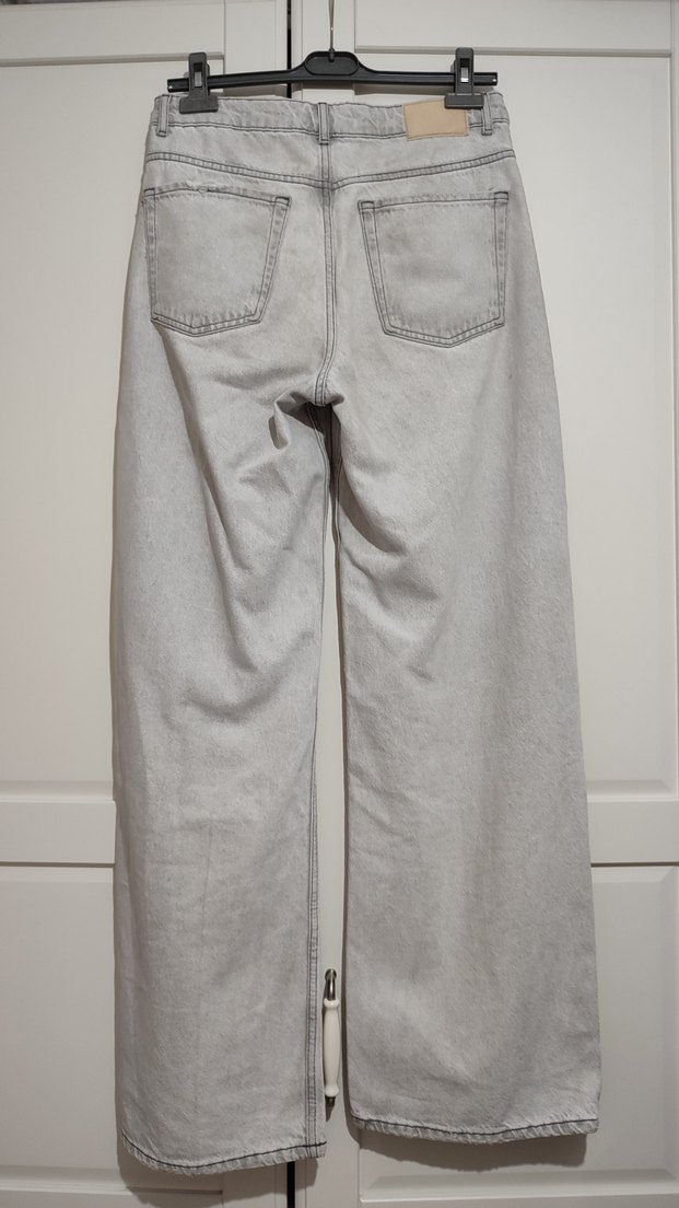 Zara Baggy Gri Denim Pantolon - Görsel 2