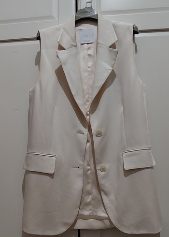 Mango Ekru Yelek - Görsel 2