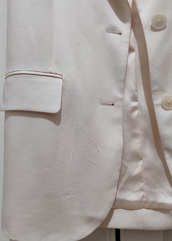 Mango Ekru Yelek - Görsel 4