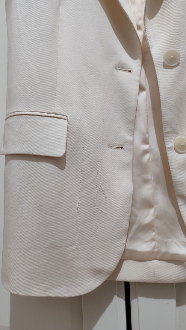 Mango Ekru Yelek - Görsel 4