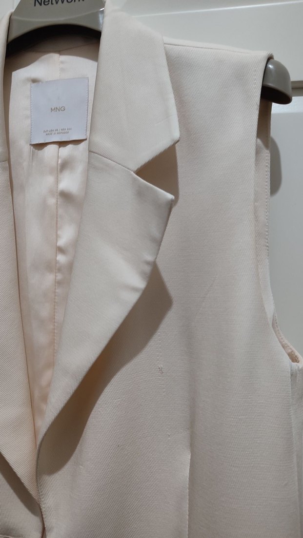 Mango Ekru Yelek - Görsel 3